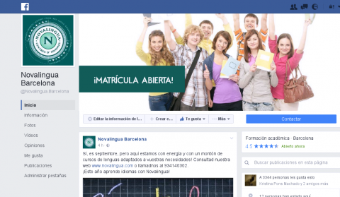 facebook novalingua